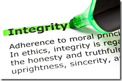 'Integrity' highlighted in green