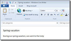 Windows Live Writer and myElectrical